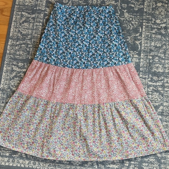 Brora Organic Cotton Floral Skirt 4 - Picture 6 of 9